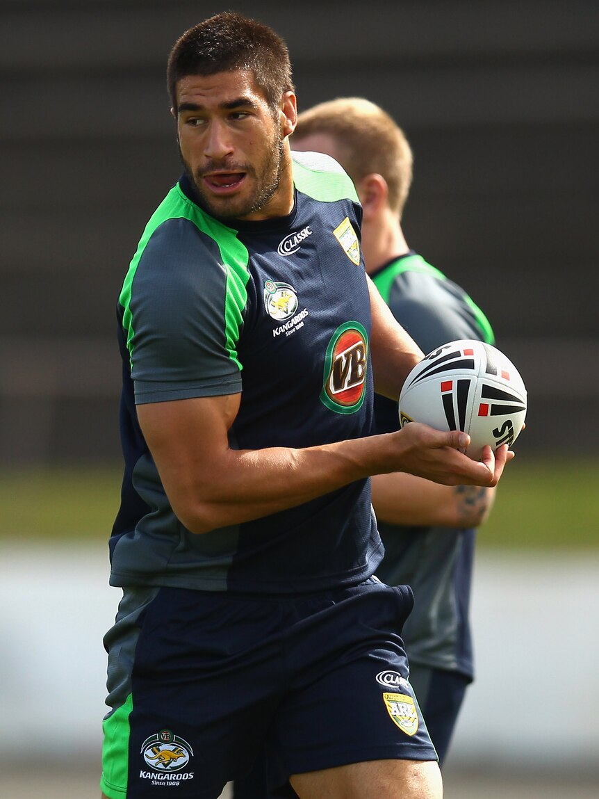 James Tamou (pictured) and Tim Grant will pair up as props for the Blues.