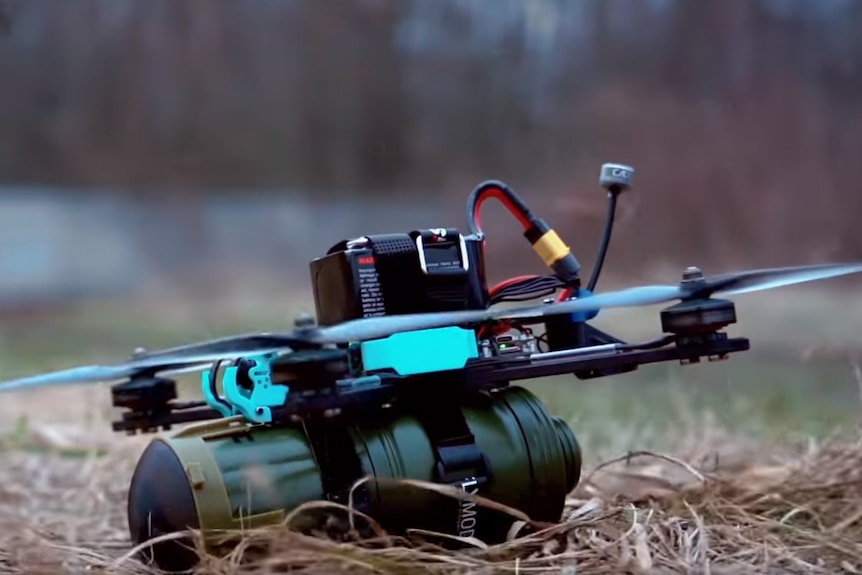 Why Ukraine's kamikaze racing drones are causing a buzz on and off