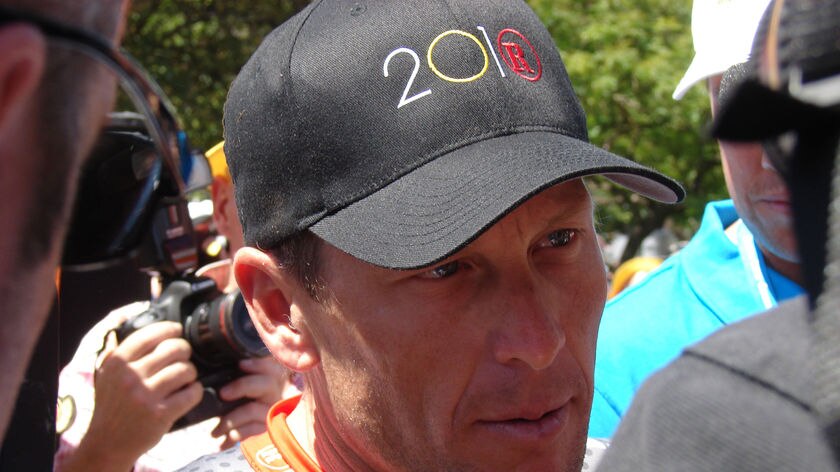Race for sprinters ... Armstrong is aware he has a tough race ahead in the Tour Down Under. (file photo)