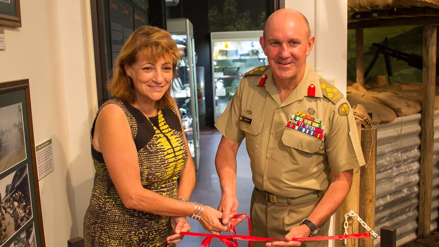 Townsville Mayor Jenny Hill with 3rd Brigade commanding officer Brigadier Christopher Field