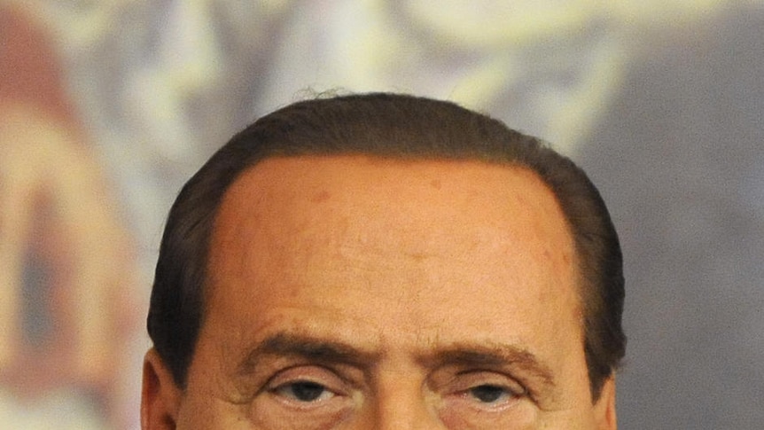 Silvio Berlusconi at press conference