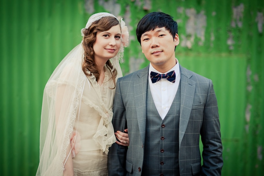 Nichola and Hugh at their Australian wedding