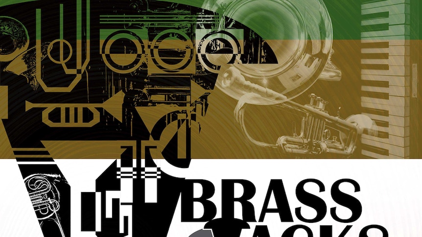 Album art for the Janáček Philharmonic Ostrava Brass Quintet's album Brass Tacks on Navona Records.