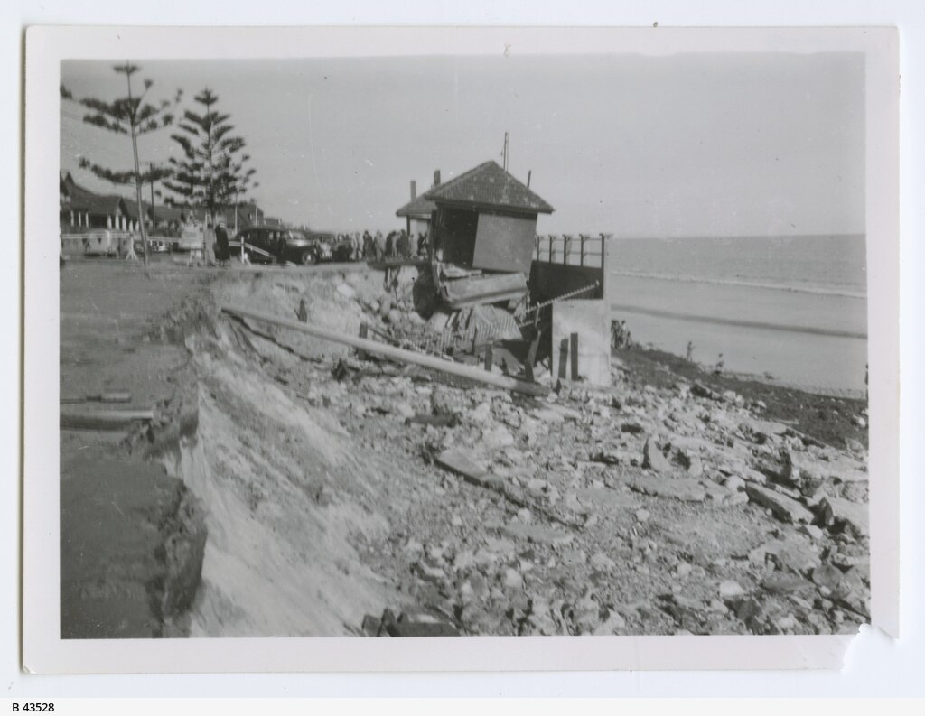 The aftermath of a storm at Adelaide's Henley Beach.