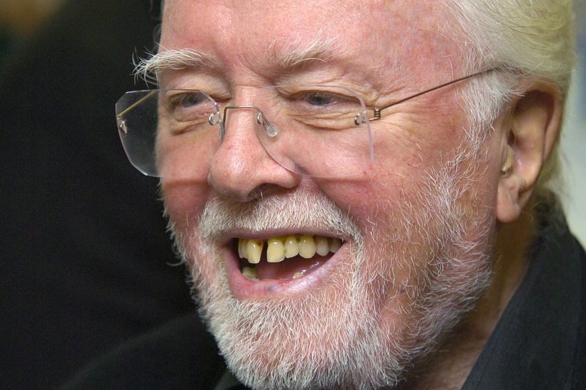 Lord Richard Attenborough attends the premiere of Closing The Ring in London.