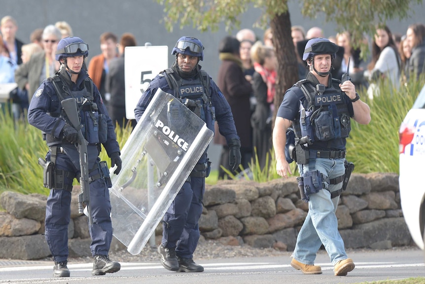 Critical incident response team at prison riot