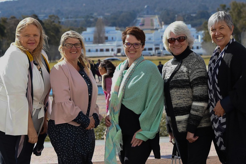 BIRRR members in Canberra, as part of their lobbying activities