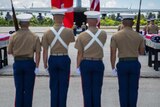 US Marines repatriation ceremony