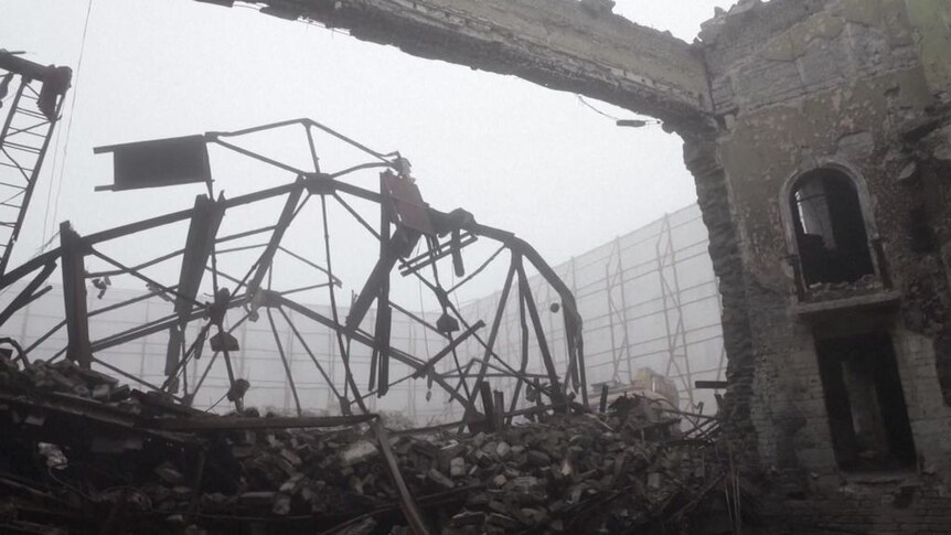 Russia begins demolition process of bombed Mariupol theatre