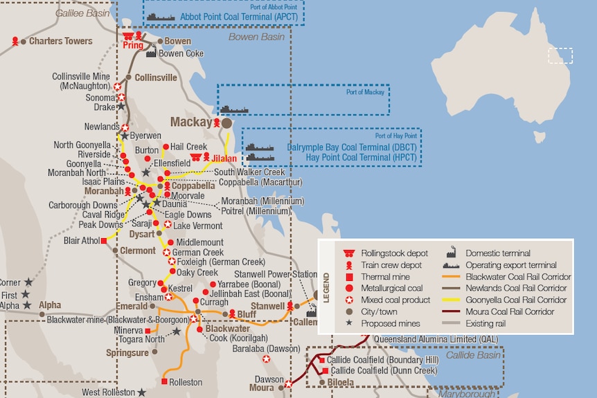 Aurizon's Goonyella rail corridor