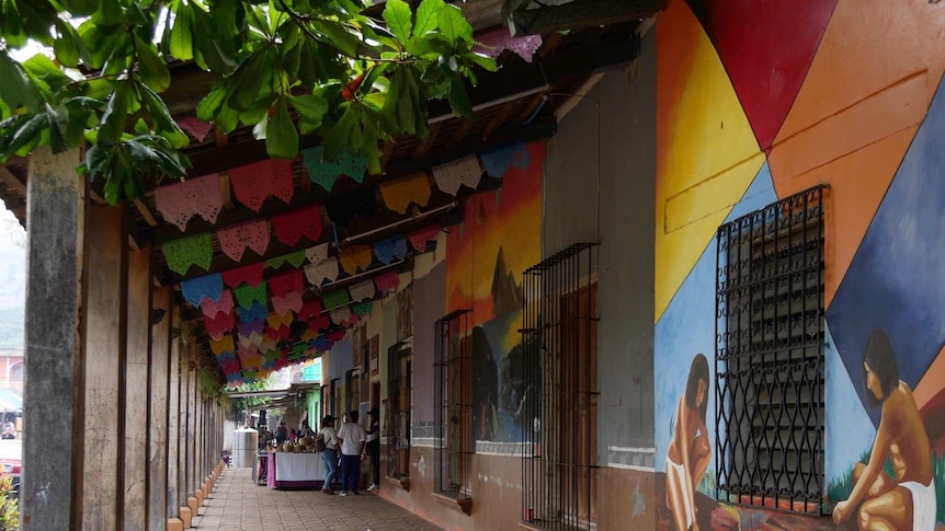 A colourful street