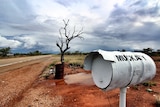 The postbox at the turnoff to Muckaty Station