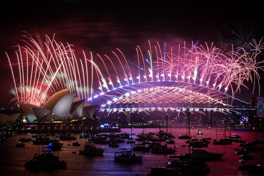 Fajerwerki nad Sydney Harbour