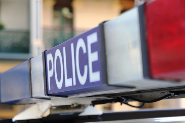 NSW police generic; blue and red lights on top of Newcastle car