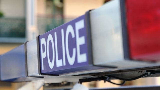 NSW police generic; blue and red lights on top of Newcastle car