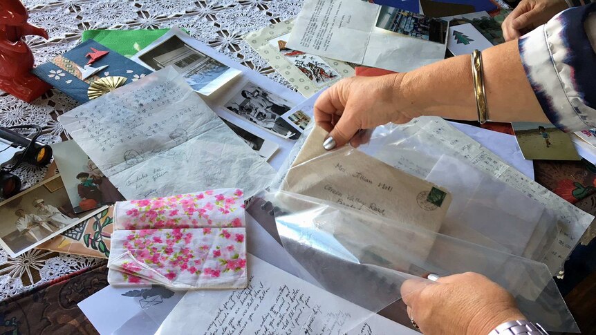 Letters sent from Japan to Tasmania by pen pals.