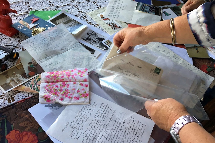 Letters sent from Japan to Tasmania by pen pals.