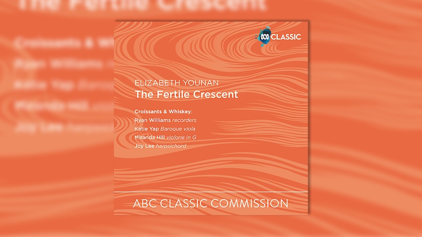 Fertile Crescent album cover with swirly orange graphics.