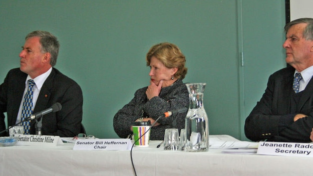 Senate food inquiry members sitting in Devonport, 2009