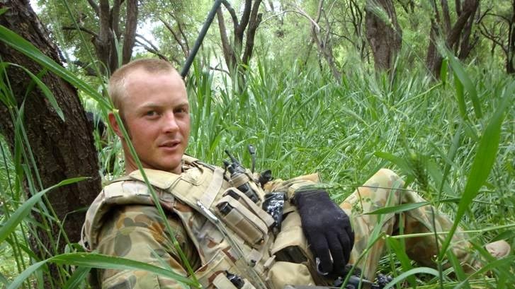 Australian soldier, Chad Dobbs, who served in Iraq and Afghanistan.