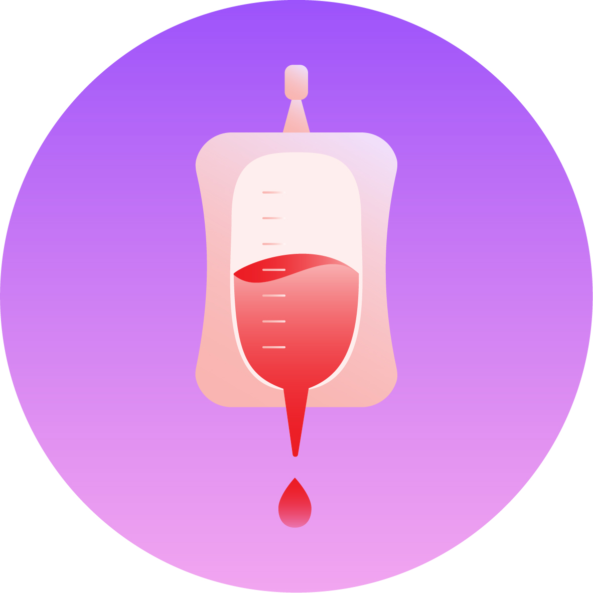 vector graphic of a blood bag