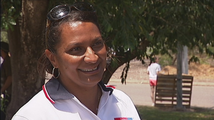 Labor Senate NT candidate Nova Peris on election day