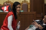 Jessica Wongso during her trial at the Central Jakarta court.