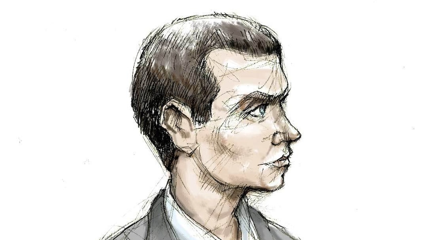 A court sketch of Matthew Graham, considered by the FBI as one of the world's worst paedophiles.