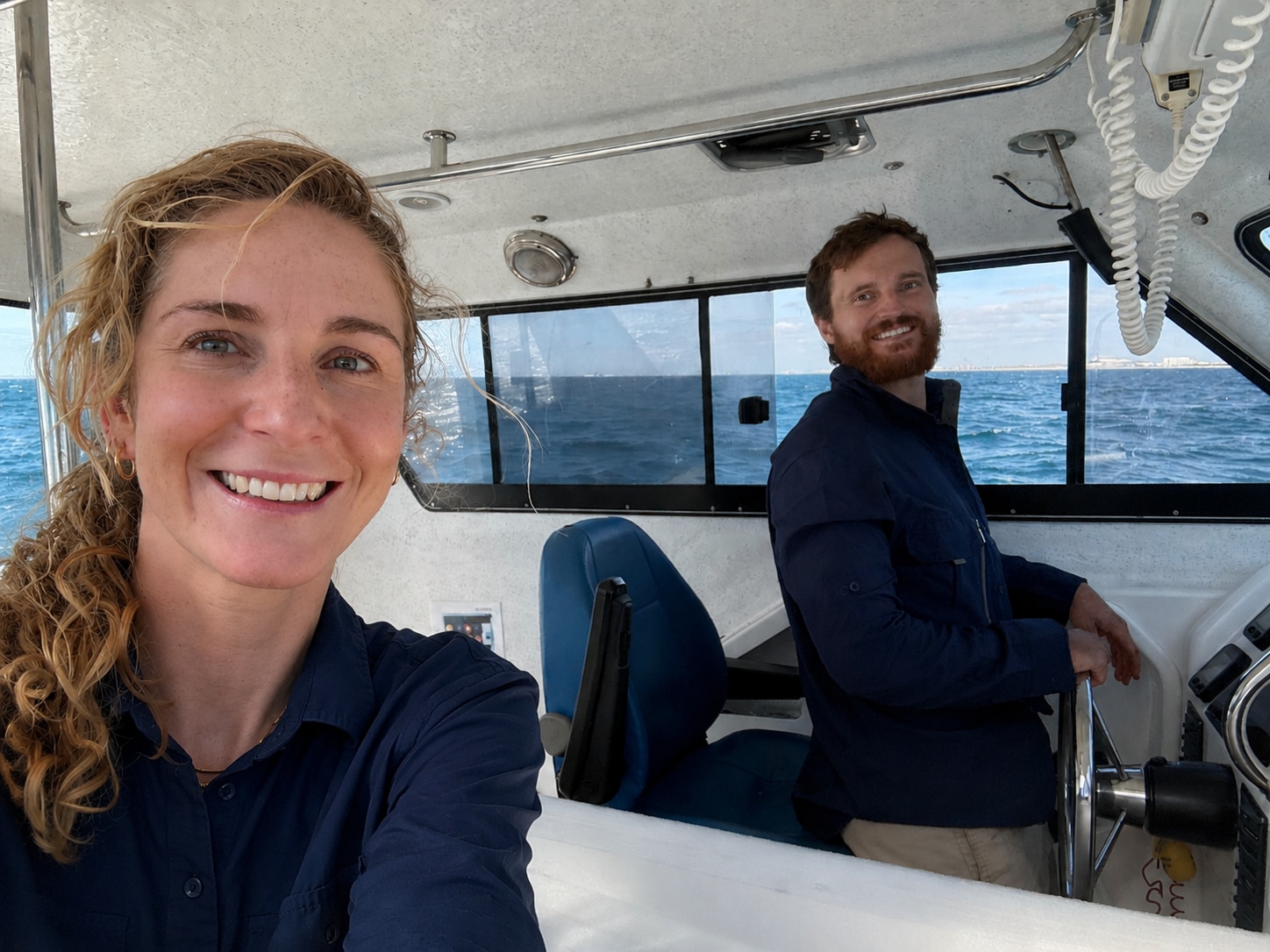 Co-owners of Pelagi Marine Jessica Strickland-Coe and her husband Sam Coe.