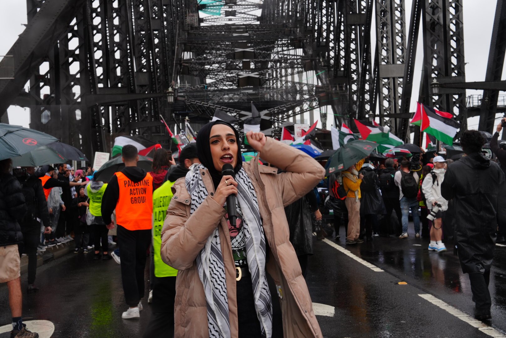 Amal Naser from the palestine action group