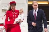Young royals arrive in New Zealand