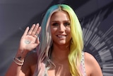 Kesha arrives at 2014 MTV Awards in California