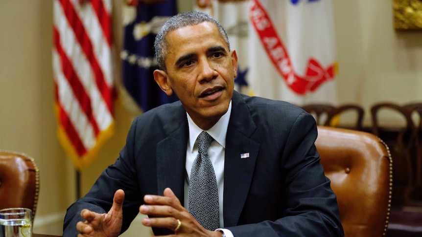 Barack Obama meets with small business owners at the White House