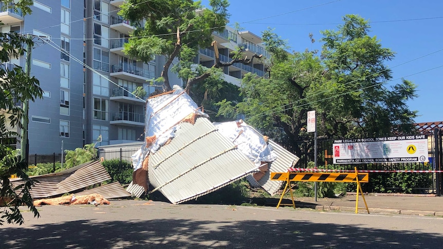 The roof ripped off Parramatta North Public School