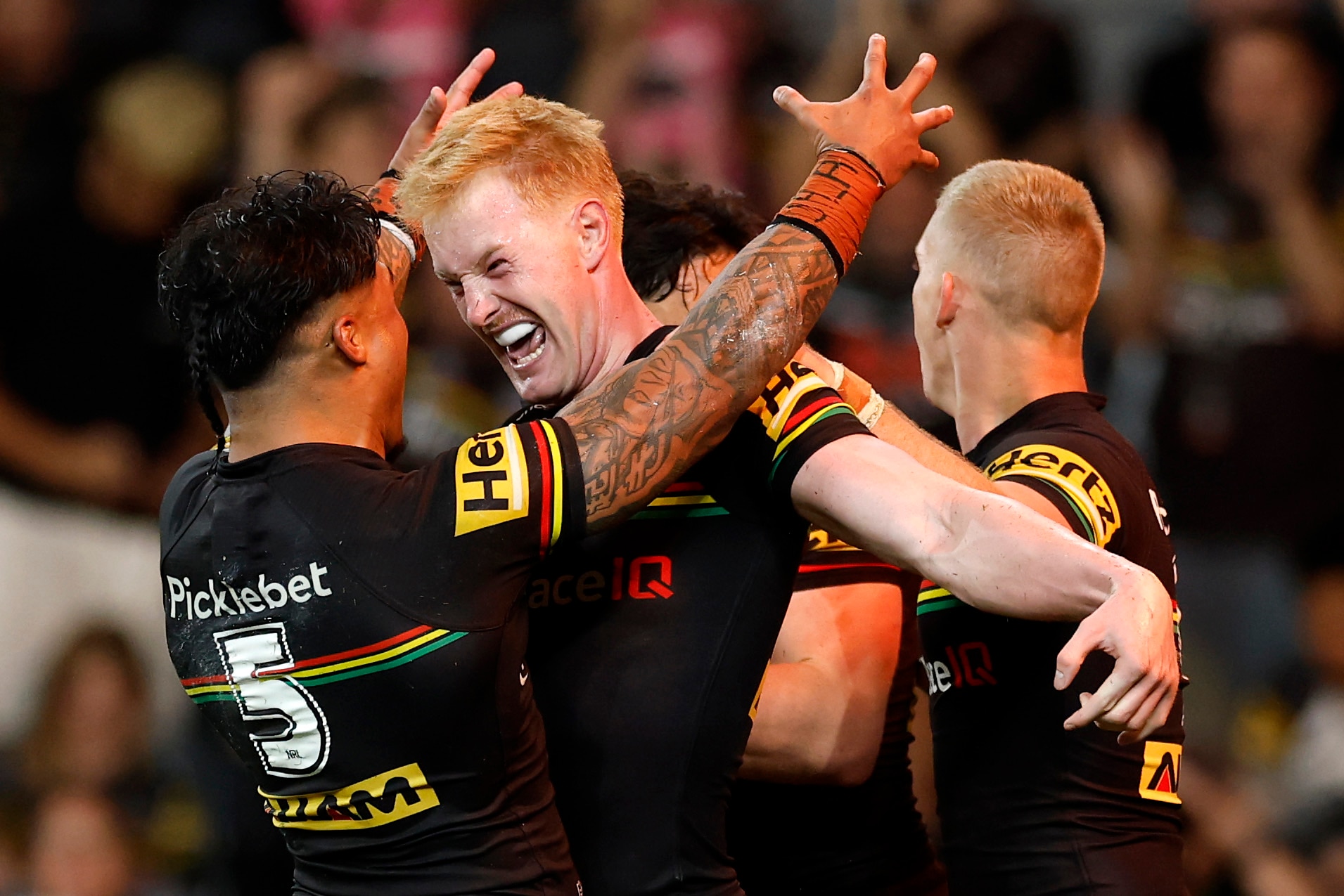 Live: Penrith flyer equals premiership record as Panthers run riot on Raiders