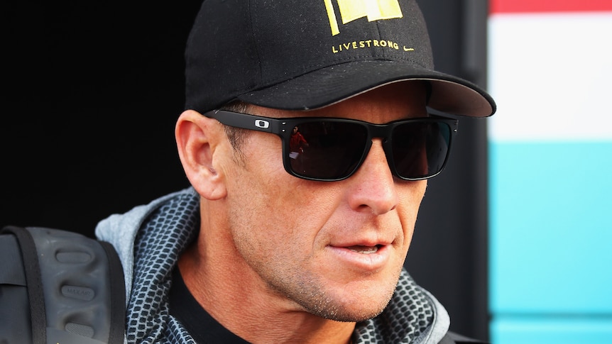 Disgraced cyclist Lance Armstrong.