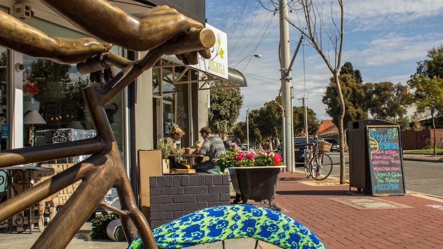 The council and network are adding interest with public art, yarn bombing and plants, 13 August 2014.