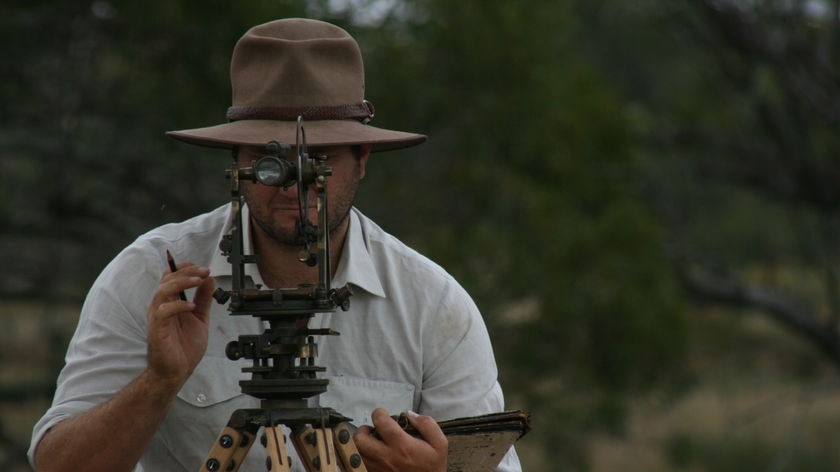 Pioneer surveyors worked with rather primitive equipment