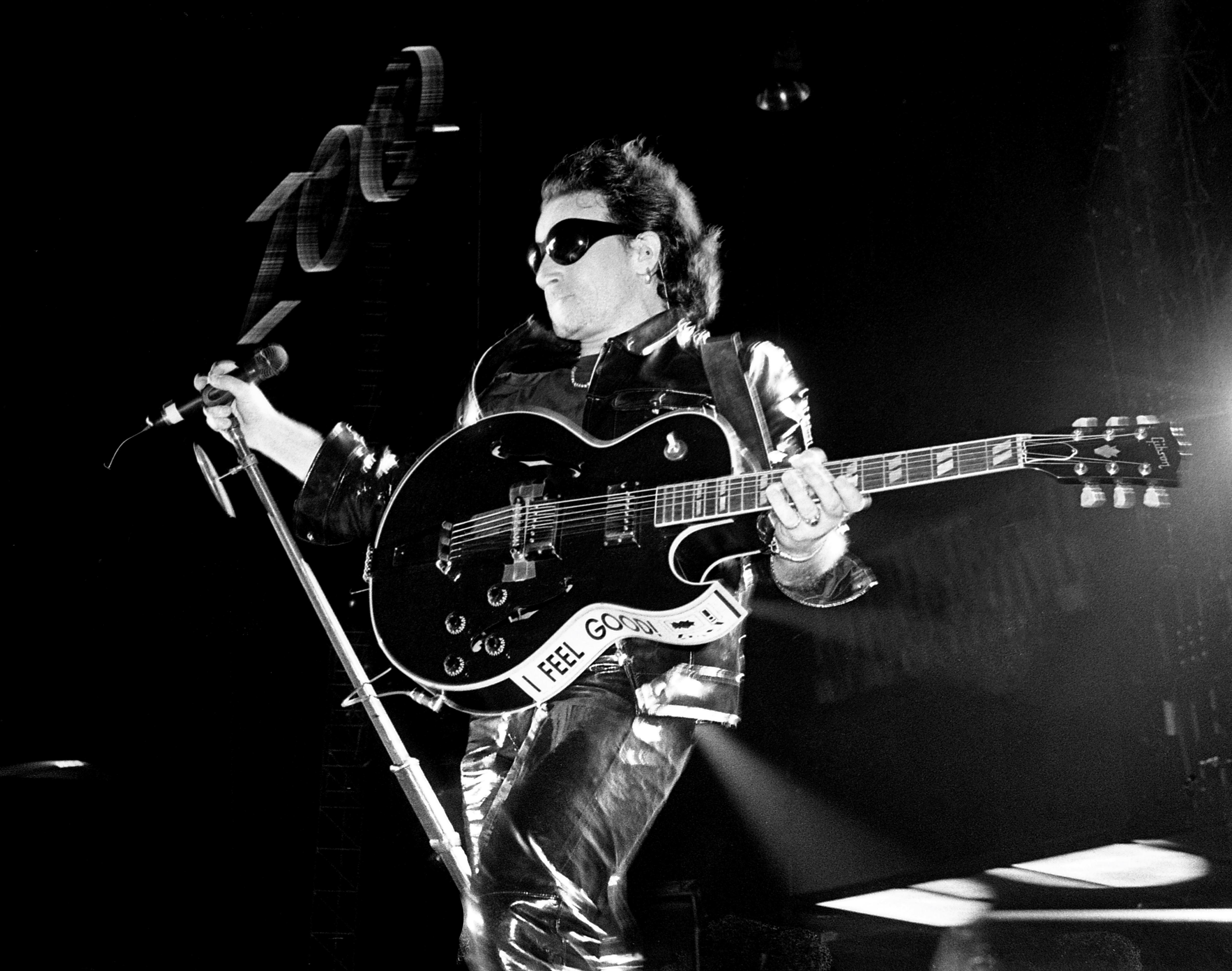 U2 singer Bono during the ZOO TV tour in 1993