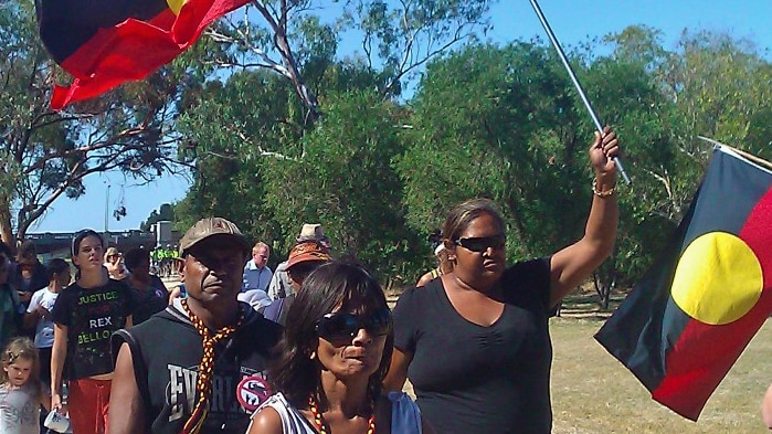 Three Aboriginal protesters on Heirisson Island have been arrested by police