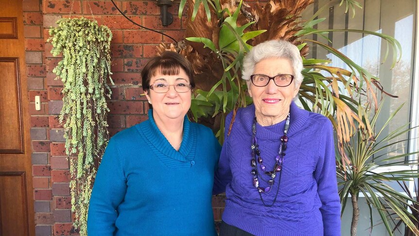 Helena Ebsworth, Frank's granddaughter, and Jenny Ducie, his great-niece.