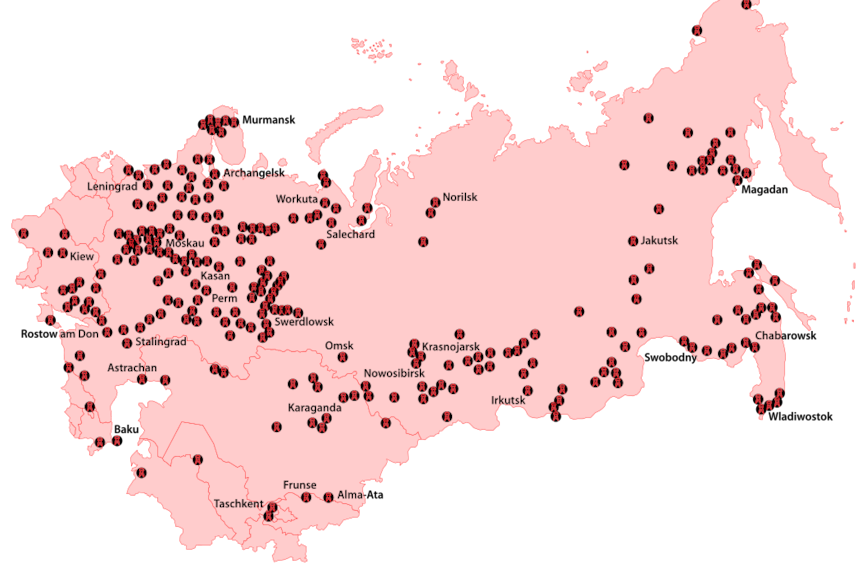 Gulag map