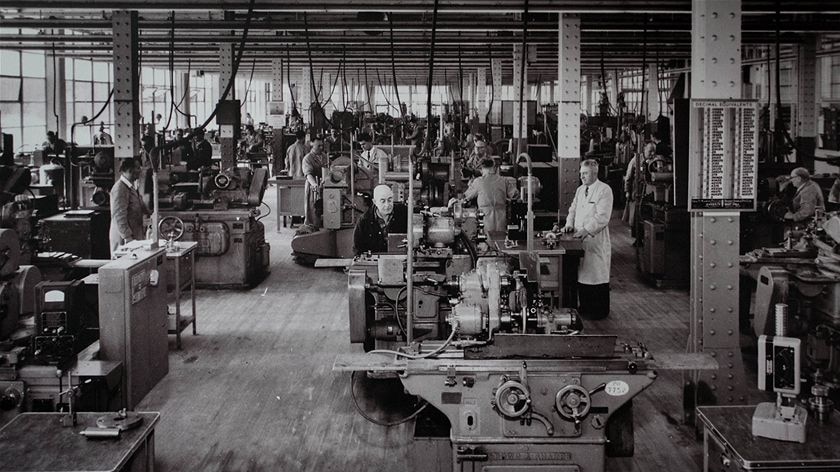 Lithgow Small Arms Factory in operation.