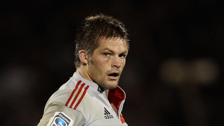Richie McCaw playing Super Rugby for the Crusaders.