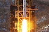 Launch of North Korean Unha-3 rocket