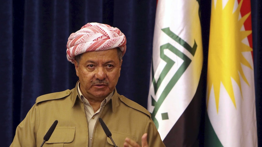 Iraq's Kurdistan region's President Massoud Barzani.