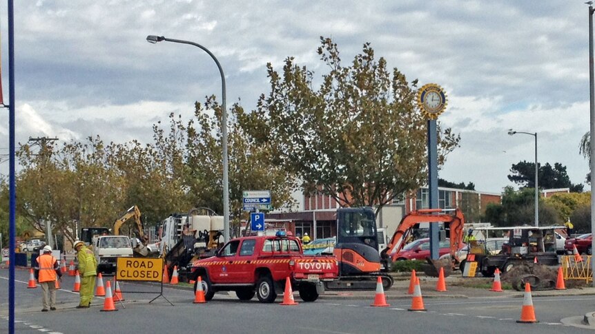 A gas leak in George Town, Tasmania, forces the evacuation of the main street