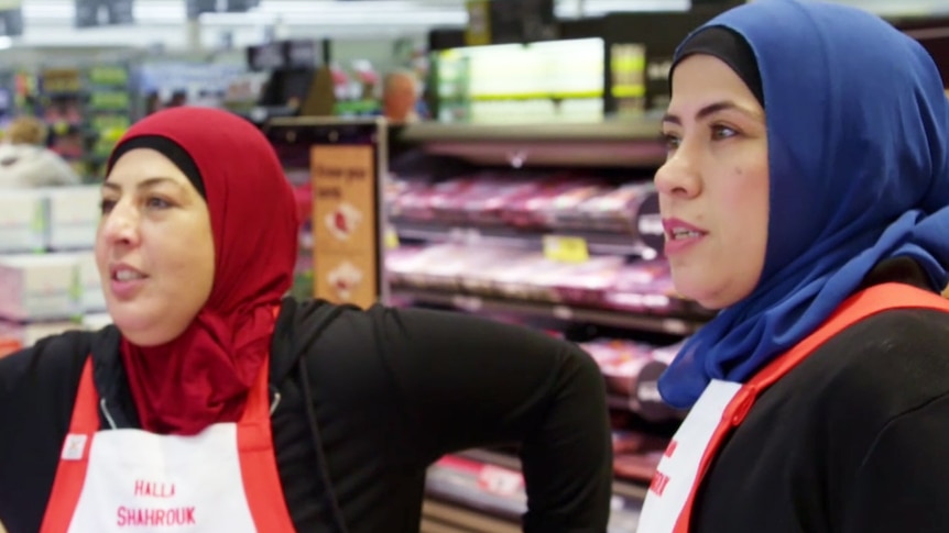 The Shahrouk sisters on the Nine Network's Family Food Fight.