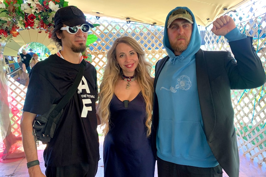 A Ukrainian singer and two others at Womadelaide.