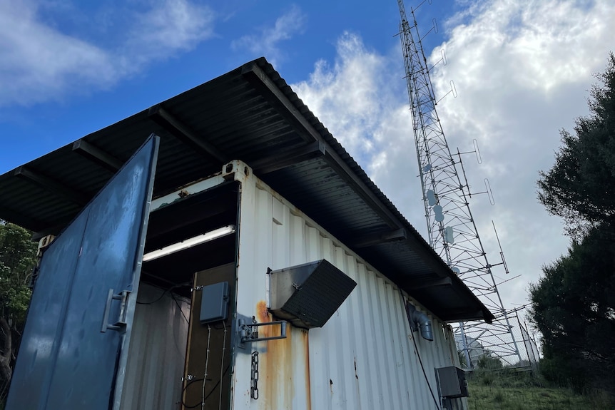 The television transmission tower on King Island, Tasmania